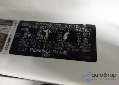 2020 Kia Sportage Lx from USA, damaged, VIN KNDPM3ACXL7740745